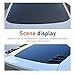 Zigeiya 2 PCS Car Rear Window Louver Decals, Streamlined Wind Blade-shaped Trim Cover, Racing Style PTU Glossy Finish Decoration, Universal Self-adhesive Waterproof Modification for Cars (Black)
