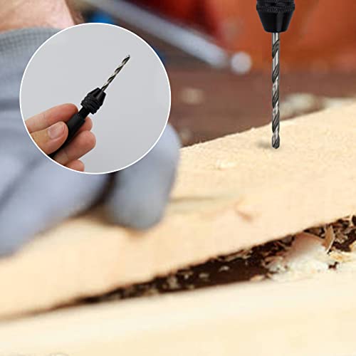 Precision Pin Vise Hobby Drill, 26 Pcs Precision Pin Vise Hand Drill with Twist Bits Set,Mini Hand Drill Tool, for Delicate Manual Work, Electronic Assembling and Model Making