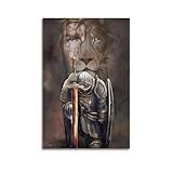 YiXong Poster, Motiv: Frauenkrieger Gottes, dekoratives Gemälde, Leinwand, Wandposter und Kunstdruck, moderne Familienschlafzimmer-Dekoration, Poster, 40 x 60 cm