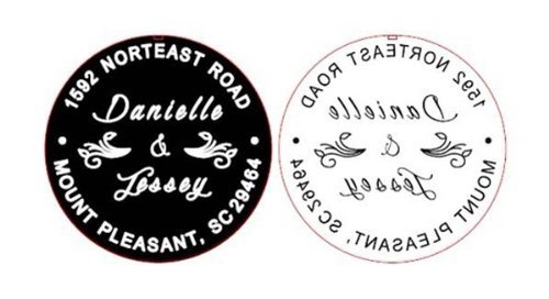 Custom Address Embosser - Personalize with Initials & Text - Hand-Held Embossing Stamp - Monogram, Seal Embosser Best for Books, Envelopes, Napkins