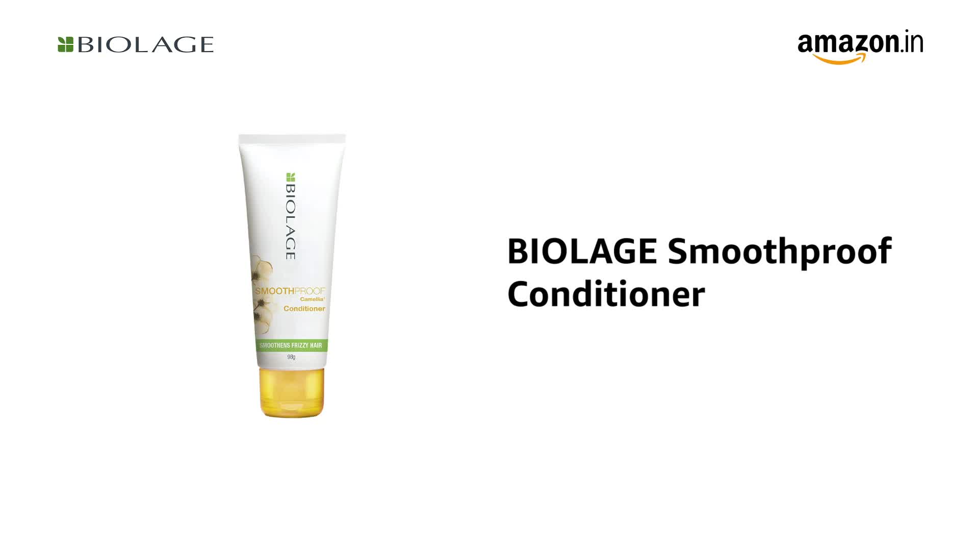 Image of Biolage Smooth Proof Anti-Frizz Shampoo for Dry and Frizzy Hair with Camellia Oil and Glycerin for 72HR Frizz Control for Women and Men Vegan and Cruelty-Free Treatment
