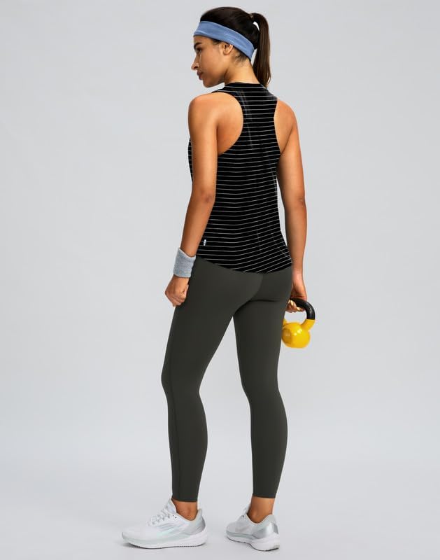 Women's Workout Tops Racerback Athletic Tank Tops Sleeveless Loose Fit Yoga Running Gym Shirts for Women - Image 6