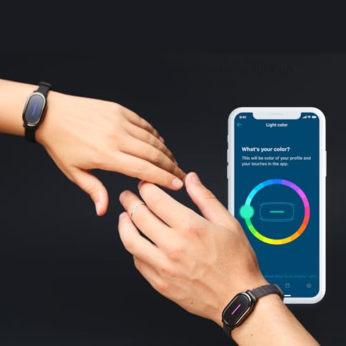 BOND TOUCH 4 Bracelet - Long-Distance Relationship Touch Bracelet for Couples, Friends and Families to Feel Connected (2 Units)