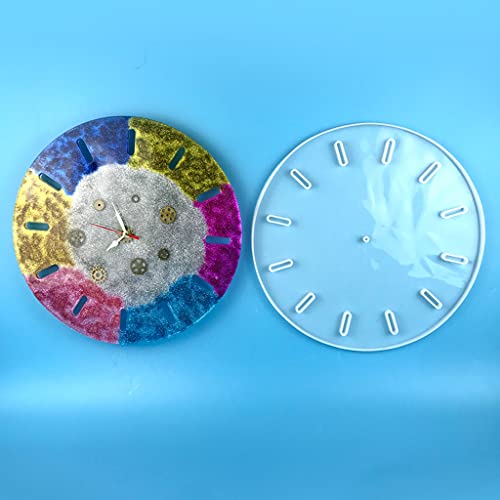 A Fei Round/Square Clock Resin Mold Silicone Casting Epoxy Resin Mold For Handmade Diy Crafts Making Home Decorations #TOP3
