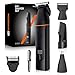 MAXGROOM Intimrasierer Mann, 4-IN-1 Rasierer Herren Intimbereich Wasserdicht, Nass-Trocken Körperrasierer Herren mit LED-Anzeige, Rasierer Herren Elektrisch für Intimbereich Brust Achseln Leiste Hoden