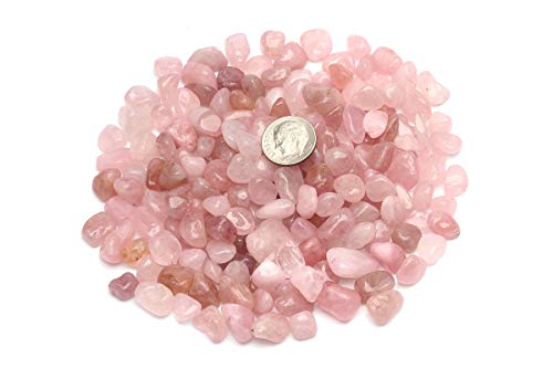 Image of ZenQ 1 lb Crystal Chips, Tumbled Stone Chips for Crafts | Polished, Undrilled Gemstones for Resin Art, Vase Filler, Plant Decor, Candle Making, and DIY Projects