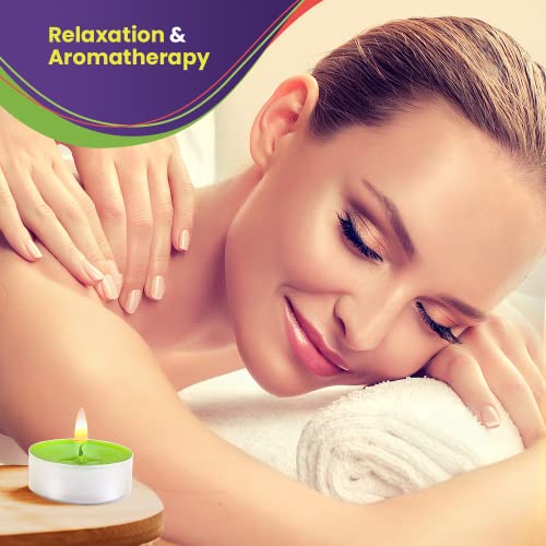 Exquizite Lilac And Jasmine Scented Tea Lights Candles - 30 Pack X 2 - Tealight Candles With 3-4 Hour Burn Time Tea Candles - Tea Light Candles For Holiday, Wedding And Home #TOP4