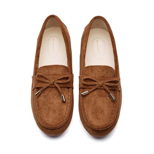 Image of Vespiero Loafers for Women Slip On Flats Comfortable Business Dressy Casual Non Slip Work Walking Office Loafers Shoes