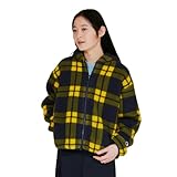 アウター 長袖 チェックジップフーデッドジャケット CW-C603-370-M