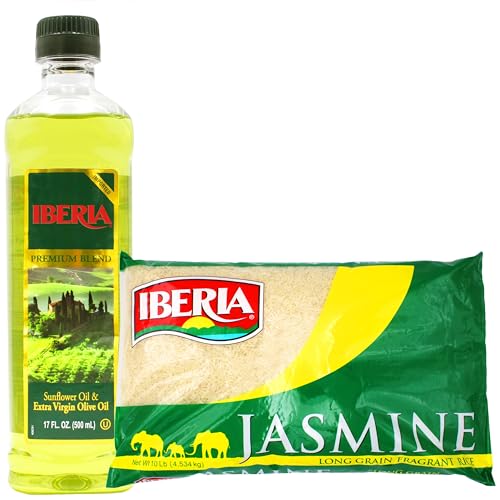 Iberia Extra Virgin Olive Oil & Sunflower Oil, 17 Fl Oz + Iberia Jasmine Rice, 10 lb. image 2