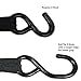DC Cargo Mall Auto Retractable Ratchet Straps (2-Pack) 1” x 10ft, Heavy Duty, 1,209lb Break Strength – Tie Down Straps for Cargo, Truck, Trailer, Motorcycle, Boat