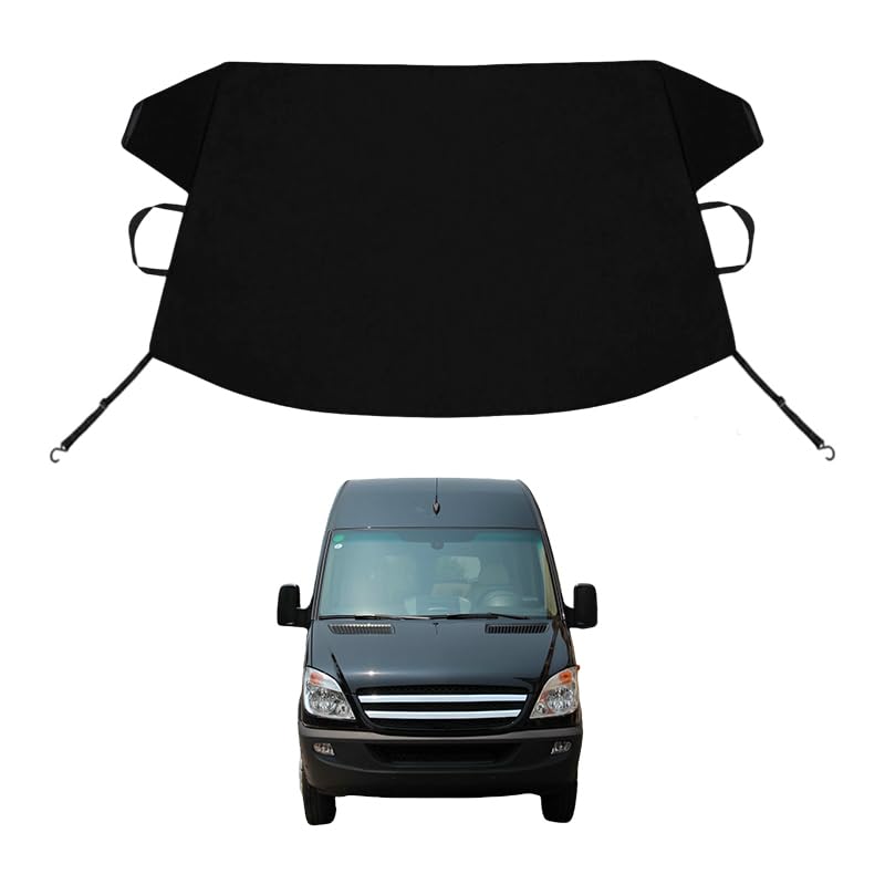 Image of Sprinter Custom Windshield Cover for Ice and Snow for Ben-z Sprinter Windshield Snow Cover 600D Shade Blocks Winter Frost Hail Protector Car Accessories