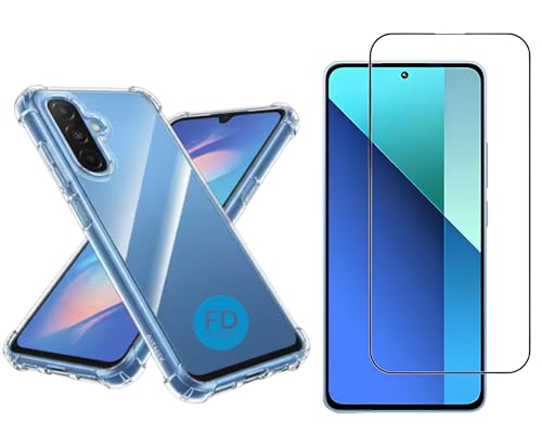 Kit Capinha Capa para Samsung Galaxy A17 Anti-Impacto Premium Transparente + Película de Cerâmica 9D