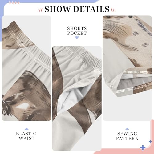 ZZXXB Otter Pattern Boys Long Pants Soft Trousers Elastic Waist Kids Lounge Bottoms with Pockets S-XL4