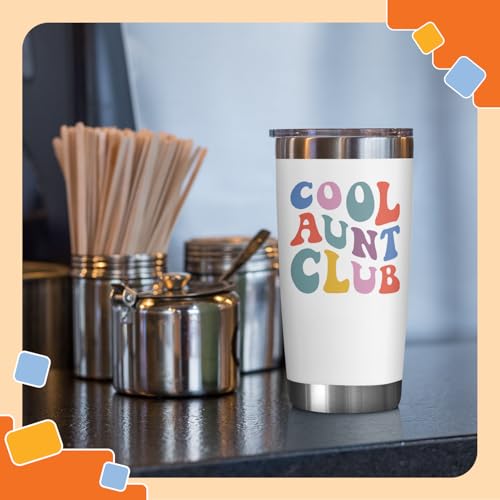 Image of NewEleven Gifts For Aunt From Niece, Nephew - Cool Gifts For Aunt, New Auntie, Sister - Aunty Birthday Gift, Announcement, Promoted To Auntie, Best Aunty Ever - 20 Oz Tumbler