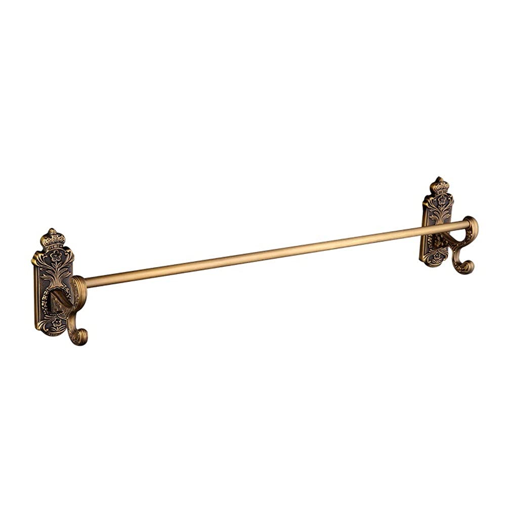 Porte-serviettes muraux de salle de bain avec étagère de rangement et rail unique