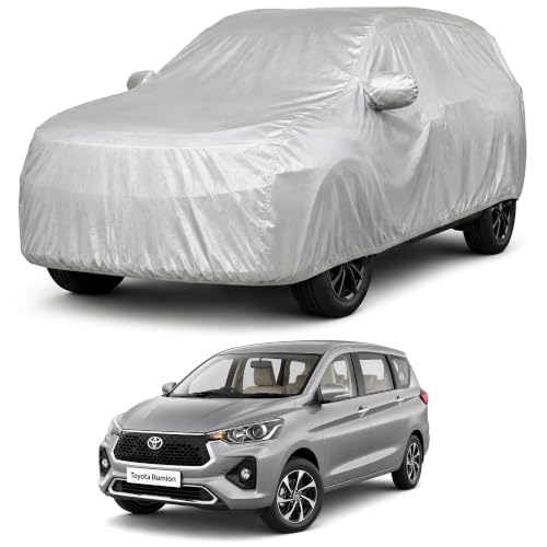 Image of Autofact Car Body Cover Compatible with Rumion | Custom Fit Car Cover | 100% Water-Resistant| Triple-Stitched Lightweight Fabric | Dustproof | Indoor & Outdoor Use | Elastic Bottom