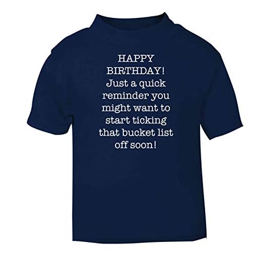 Flox kreativ bebis t-shirt grattis på födelsedagen hinklista svart nyfödd