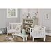 Dream On Me Emma 3-in-1 Convertible Wooden Toddler Bed in White, Baby Safety Alliance Certified, Low-to-Floor Design, Solid Pinewood with Safety Rails