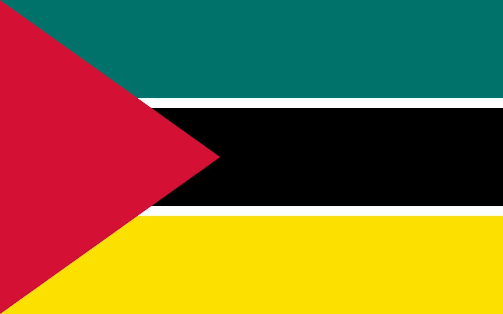 Drapeau Mozambique 1974-1975 symbole de liberté et de mémoire