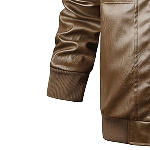 Veste de motard décontractée en cuir cargo pour vos sorties
