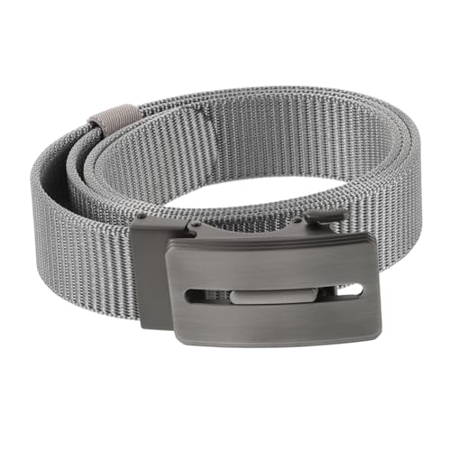 Men's Reversible Nylon Ratchet Belt Automatic Buckle Stretch Belt for Men