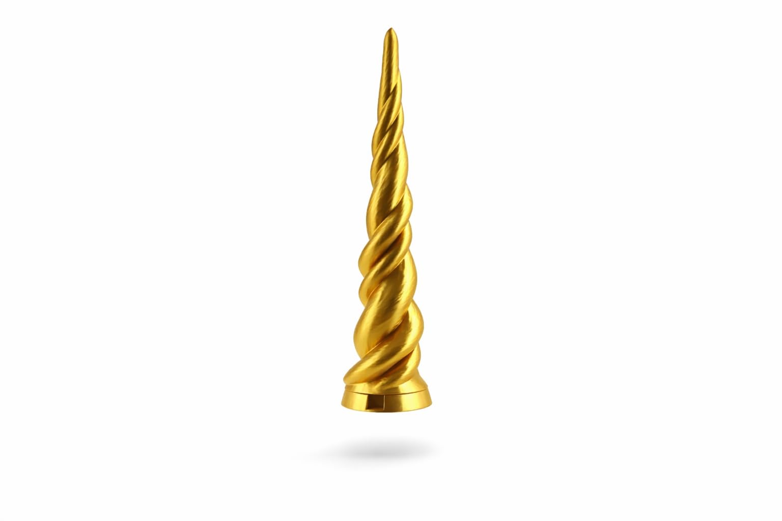 Alpha Precision MagicEinHorn - Correa para la cabeza de cuerno de unicornio, accesorio para caballos (dorado)