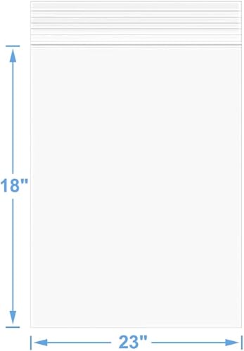 Miniatura 29 de 20 bolsas de polietileno transparente de 4 mil de grosor de 8 x 10 pulgadas de grosor, bolsas de plástico con cierre con cierre de cremallera