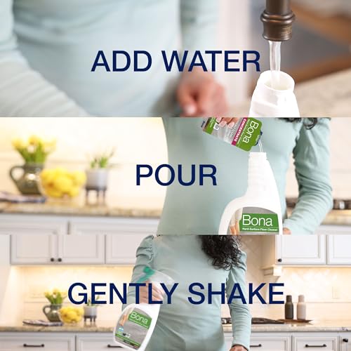 Image of Bona Multi-Surface Floor Cleaner Spray - 32 fl oz - Unscented - Includes Filled Bottle + Concentrate Refill for Multi-Surface Floor Cleaning