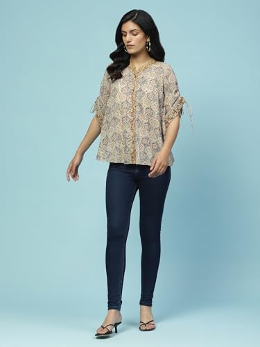 Image of Aarke Ritu Kumar Ecru Printed Kurti