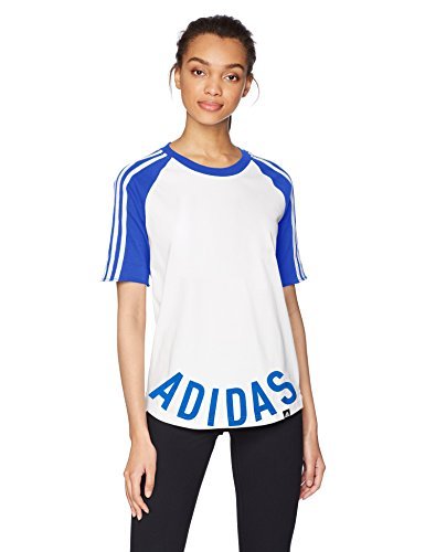 T-shirt raglan adidas baseball femme blanc taille S t-shirt sport