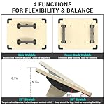 Sportneer 2-in-1 Balance Board – Adjustable Wobble & Slant Board for Core Strength, Stretching, Rehab, Standing Desk, Home Gym Workout - Image 2
