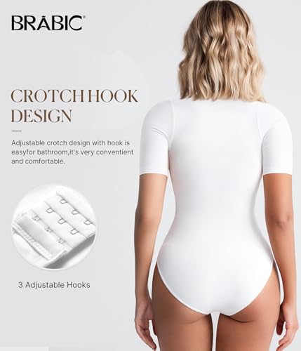Image of BRABIC Womens Bodysuit Shapewear for Tummy Control Seamless Sleeveless Tank Tops Body Shaper