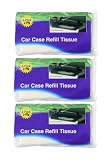 Car Case Visor Facial Tissues Refill 3 Ply Tissue Wipes 6 Refills (3 Bags)