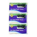 Car Case Visor Facial Tissues Refill 3 Ply Tissue Wipes 6 Refills (3 Bags)