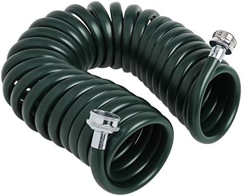 Plastair SpringHose PUWE625B94H-AMZ Light EVA Drinking Water Safe Recoil Garden Hose, Green, 3/8-Inch by 25-Foot