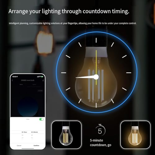 Ampoule Filament Zigbee Tuya 7W Éclairage Décoratif Intérieur Connecté - 4