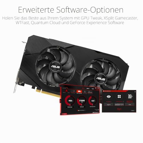 ASUS GeForce GTX 1660 Super Overclocked 6GB Dual-Fan Evo Edition VR Ready HDMI DisplayPort DVI Grafikkarte (DUAL-GTX1660S-O6G-EVO) – Ansicht 4