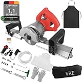 VKE Elektrischer Fliesenschneider, 1200W 45 grad Fliesenschneider mit Sägeblatt, Maschine zum...