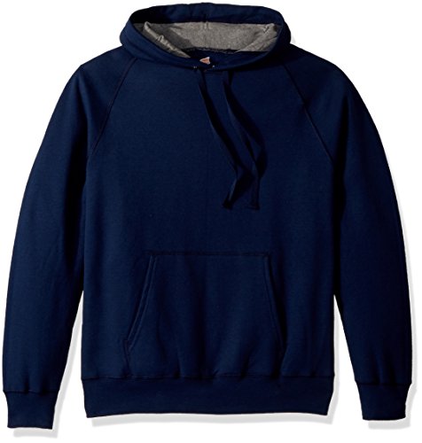 Hanes Men's Nano Premium Lightweight Fleece Hooded Sweatshirt, Navy, Small