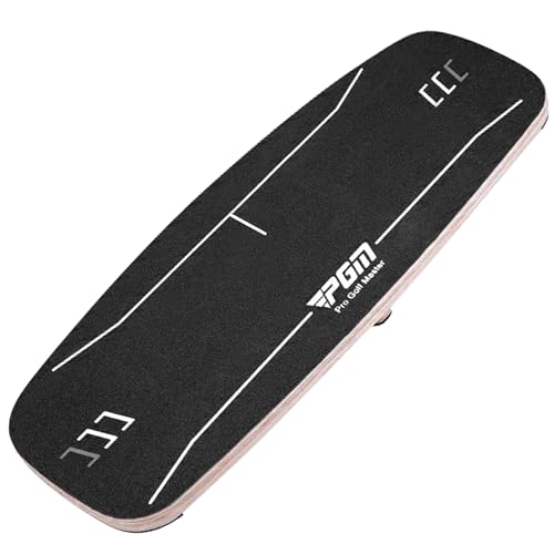 PGM Golf Pressure Plate Golf Balance Board - Gravity Transfer Board Training Aid to Shift Weight - Increase Swing Speed Training Aid Accessory Golf Balance Board for Beginners Training