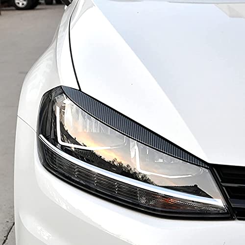 Sourcils de phares pour Golf 7 en composite carbone résistant aux intempéries