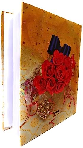 Image of Natraj Series Photo Album with Extra Clear PVC Film 200 Photos (Photo Size Supported: 4x6 Inches, Multicolour) (Design 10)