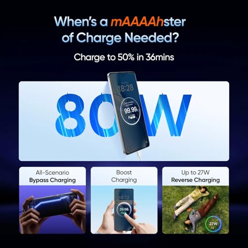 Image of realme P4 Power 5G Smartphone, 8GB RAM, 128GB Storage, TransBlue, 10001mAh Battery