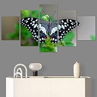 SIGNWIN 5 Panel Canvas Wall Art Open Wings for Home Decorations Ready to Hang - 60