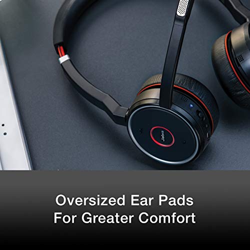 Jabra Evolve 75 Bluetooth Headset Uc Bundle, Active Environmental Canceling, Wall Charger, Usb Dongle, Charging Stand - Compatible W/Softphone Voice & Video Apps, Mobile, Tablets, Mac, Pc Headphones #TOP3