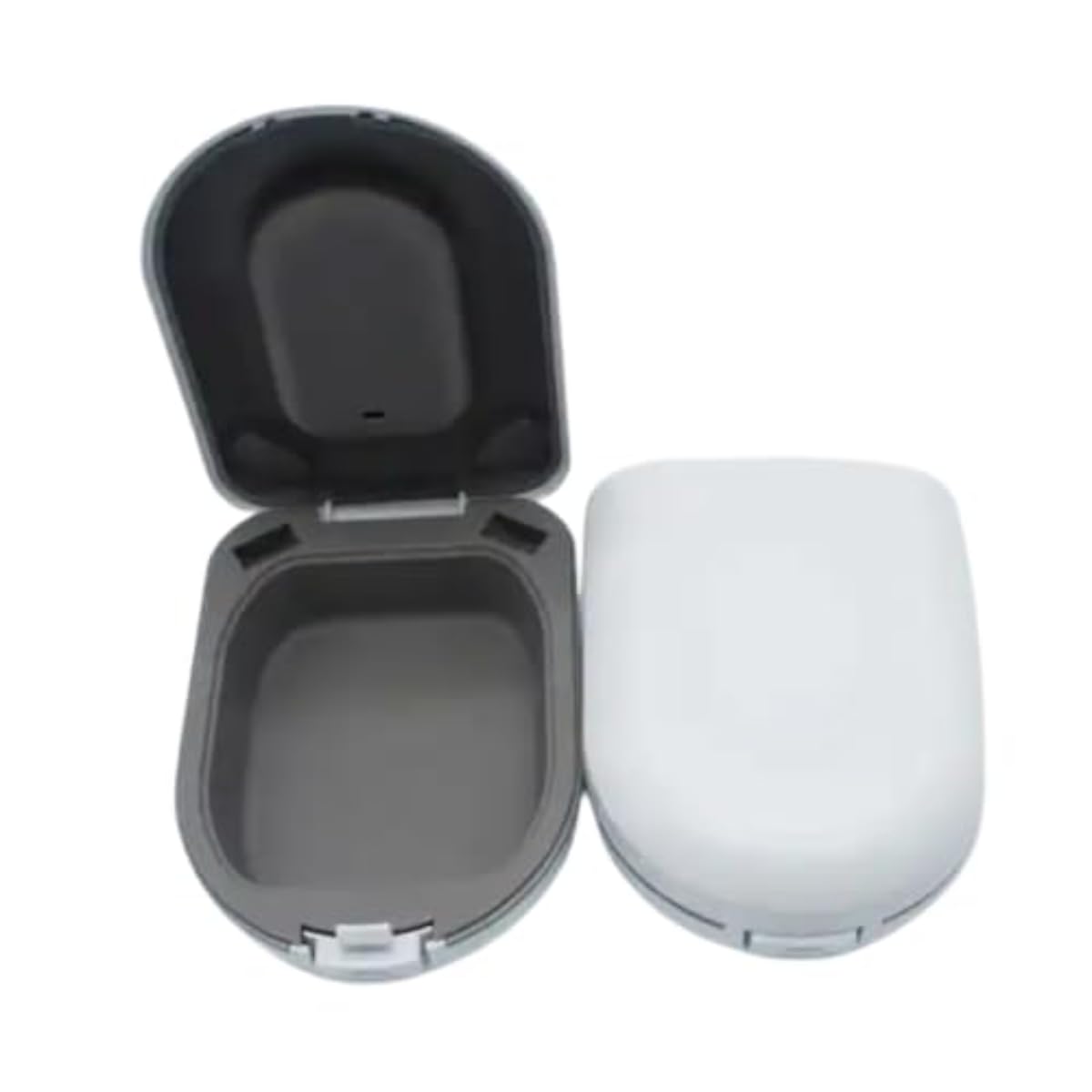 Aika Hearing Aid Case, Hearing Aid Cases Waterproof Portable Drop Resistance Hearing Aid Storage Box Hard Hearing Aid Boxes Hearing Aid Container Hard Case for Hearing Aids (Model-2, White)