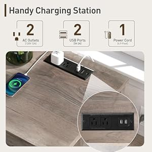 7 drawer dresser for bedroom wooden vintage chest of drawers 54 long drawer dresser with charging station farmhouse storage dresser for bedroom living room hallway greige  urban country home decor