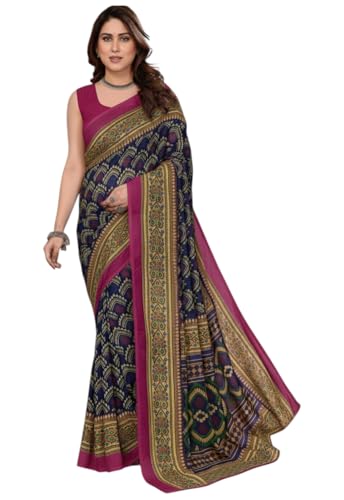 Image of Yashika Women's Georgette Saree with Blouse Piece for Traditional Ethinic Wear Sari
