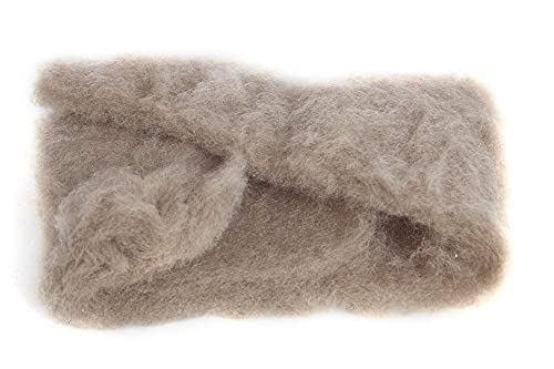 Image of Desert Breeze Distributing Maori Wool Carded Batting, 100% Natural New Zealand Wool Made by DHG in Italy for Needle Felting, 3.5 OZ, 27 Micron, Color Earth Brown